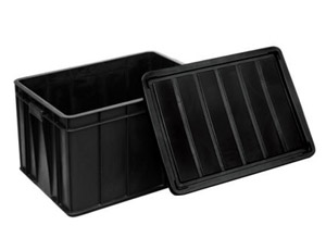 11#防靜電周轉（zhuǎn）箱配（pèi）箱蓋（gài）